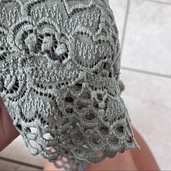 Aerie womens lace racerback bralette grey medium - Picture 3 of 4